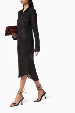 Fishnet shirt dress hot sale