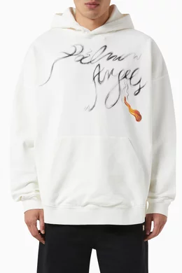 Palm angels shop white hoodie
