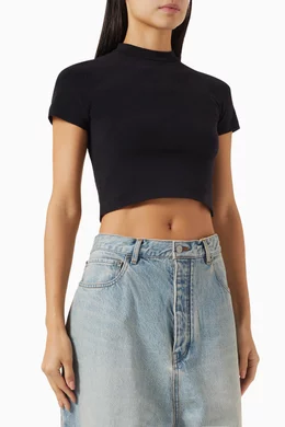 Buy Balenciaga Black BB Monogram Swim Fitted Bikini T shirt in