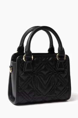 Love moschino top discount handle mini fur