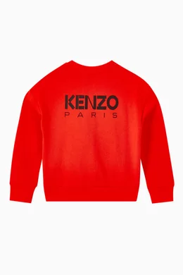 Buy KENZO KIDS Red Sailor Boke Flower Sweatshirt in Cotton