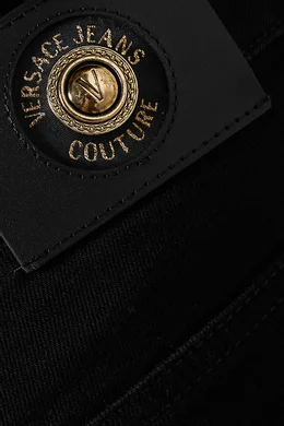 Versace black jeans discount