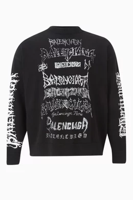 Buy Balenciaga Black DIY Metal Sweater in Cotton knit for UNISEX