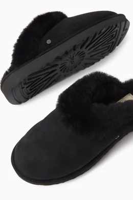 Ugg suede classic slipper black deals