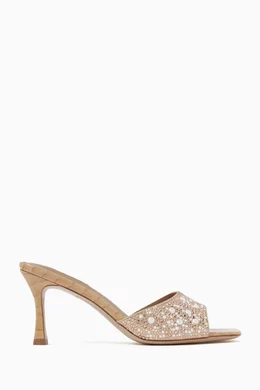 Embellished mule clearance sandals