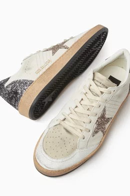 Buy GOLDEN GOOSE White Ball Star Low top Sneakers in Nappa Leather