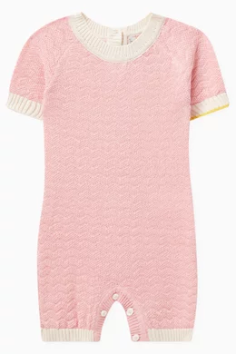 Pink cheap knitted romper