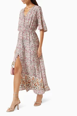 Buy Natalie Martin Multicolour Coco Floral print Maxi Dress in