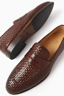 Leather store penny loafers