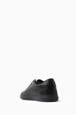 Ralph lauren 2025 black leather shoes