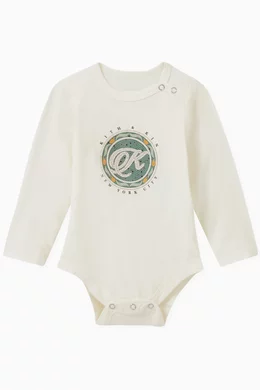 Buy Kith Grey Graphic Onesie in Cotton blend for UNISEX in UAE