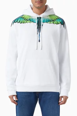 Marcelo burlon white best sale hoodie