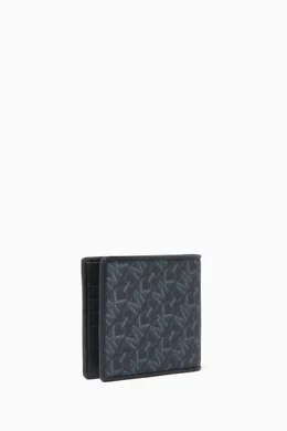 Buy Michael Kors Blue Hudson Empire Billfold Wallet in Signature