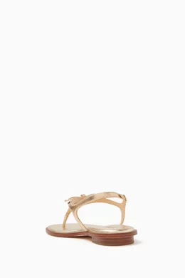 Michael kors gold thong sandals on sale