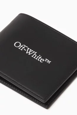 Buy Off White Black Bookish Bi Fold Wallet in Calf Leather for Men in UAE Ounass