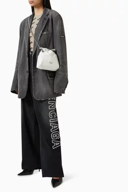 Balenciaga black and white bag sales