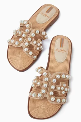 Bay embellished sale slide sandal