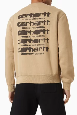 Buy Carhartt WIP Neutral Ink Bleed Sweatshirt in Cotton fleece for Men in UAE Ounass