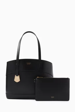 Buy Ferragamo Black Charming Tote Bag in Leather for Women in UAE