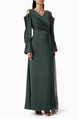 Open shoulder maxi dress online