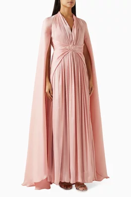Cape maxi dress sales