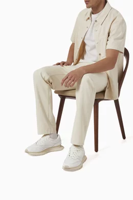 Reebok sales white sneakers