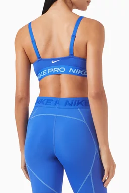 Buy Nike Blue Indy Medium-support Padded Sports Bra for Women in