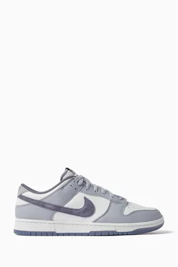 Buy Nike White Dunk Low Retro Sneakers in Leather for Men in UAE