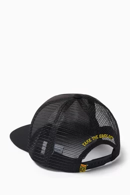 Buy Market Black Smiley Gothic Trucker Hat for Men in UAE Ounass