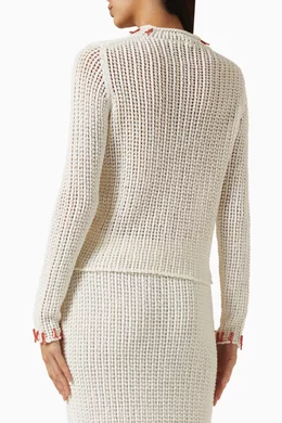 Open sales knit tops