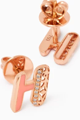 Letter discount h earrings