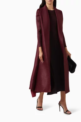 Overcoat for sleeveless dress top