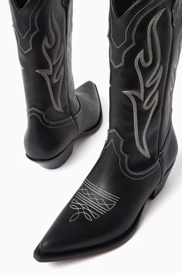 35mm Santa Fe Leather Tall Boots