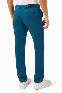 Buy BOSS Blue Kaito Slim fit Chinos in Stretch Cotton gabardine for Men in UAE Ounass
