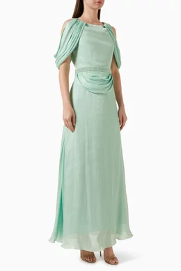 Open shoulder maxi dress store