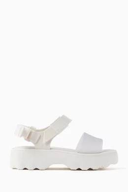 Off white pvc sandals sales