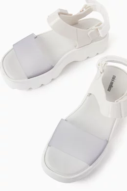 Buy Mini Melissa White Kick Off Sandals in Melflex PVC for Girls