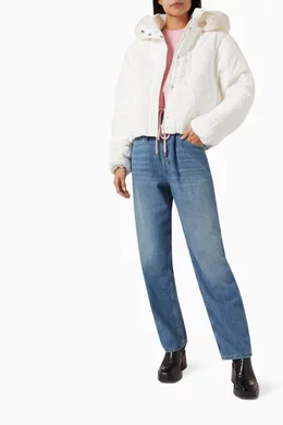 Padded discount white jacket