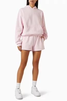 Skims Pink Cotton Fleece Classic Shorts