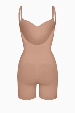 Buy SKIMS Brown Seamless Sculpt Low-back Mid-thigh Bodysuit for Women in  UAE