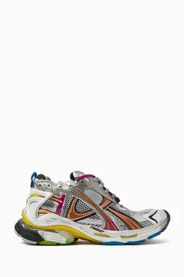 Buy Balenciaga Grey Runner Sneakers in Mesh Nylon for Men in
