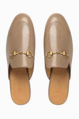 Buy Gucci Brown Princetown Mules in Leather for Women in UAE Ounass
