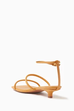 Yellow kitten heels top