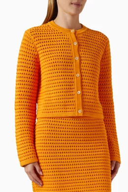 Orange cardigan 2025