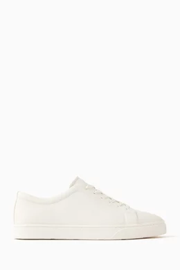Genuine leather hot sale sneakers