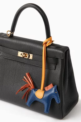 Buy Hermès Pre-Loved Multicolour Unused Rodeo Bag PM Charm in Milo 