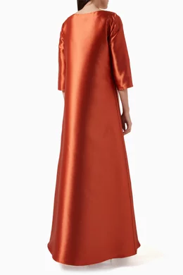 Buy NASS Orange Embellished Maxi Dress for Women in UAE