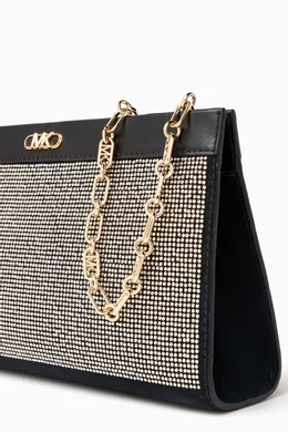 Black michael hotsell kors clutch