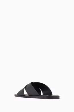 Balenciaga leather slides store