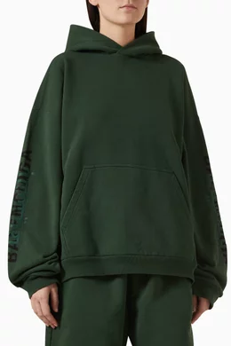 Balenciaga green hoodie sales